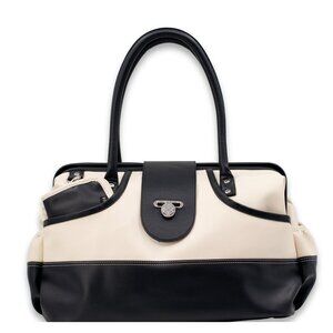 Carry on Vegan Leather Duffel with Travel Wallet, Packing Cubes, Shoe Covers